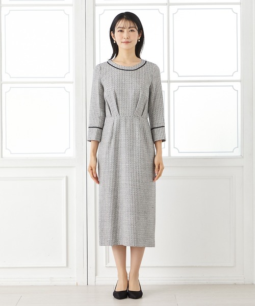 「AIMER」 長袖ワンピース MEDIUM ベージュ レディース_画像8