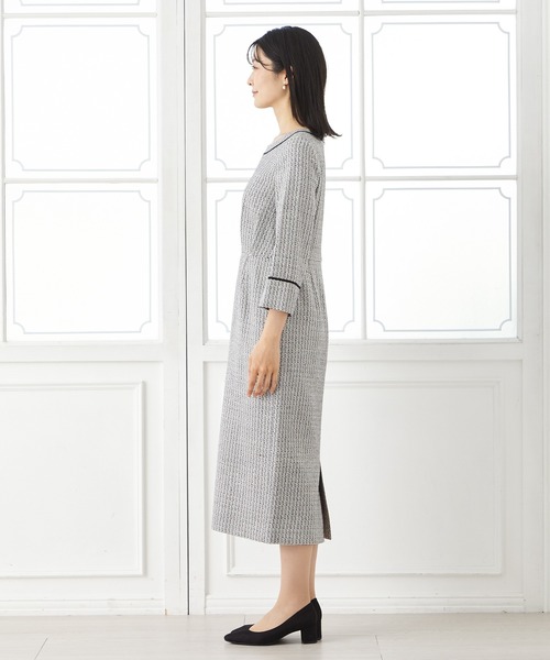 「AIMER」 長袖ワンピース MEDIUM ベージュ レディース_画像9