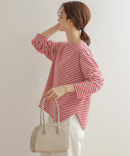 「URBAN RESEARCH DOORS」 長袖カットソー MEDIUM レッド系その他 レディース