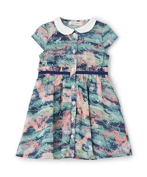 ワンピース オーロラ・スカイワンピース「日本製」 キッズ 子供服 女の子の画像