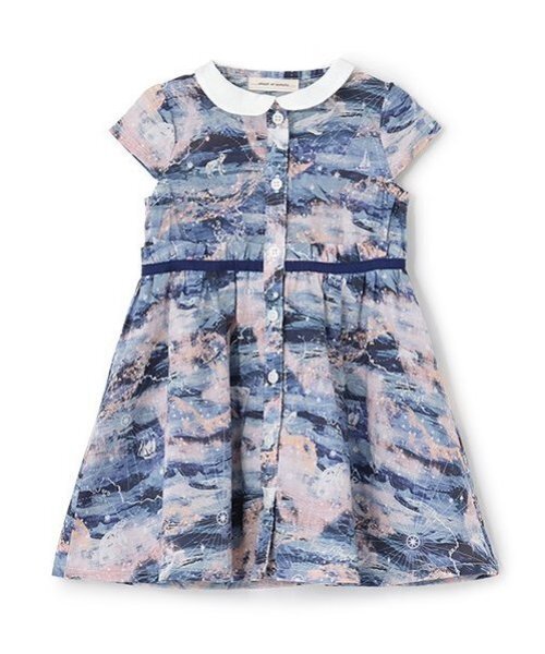 ワンピース オーロラ・スカイワンピース「日本製」 キッズ 子供服 女の子の画像