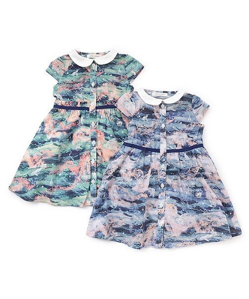 ワンピース オーロラ・スカイワンピース「日本製」 キッズ 子供服 女の子の画像
