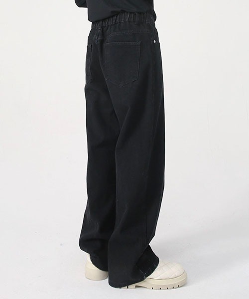 「WESTBOY」 デニムパンツ X-LARGE ブラック メンズ