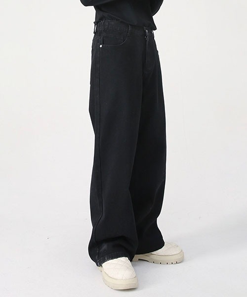 「WESTBOY」 デニムパンツ X-LARGE ブラック メンズ
