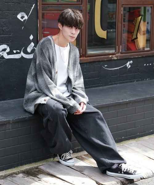 「SPINNS」 「Makes Style!」デニムパンツ L サックスブルー メンズ