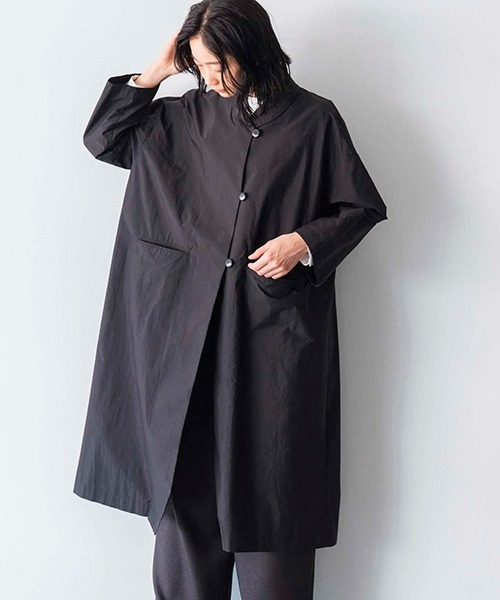 tシャツ コットンナイロンドレスコート レディース