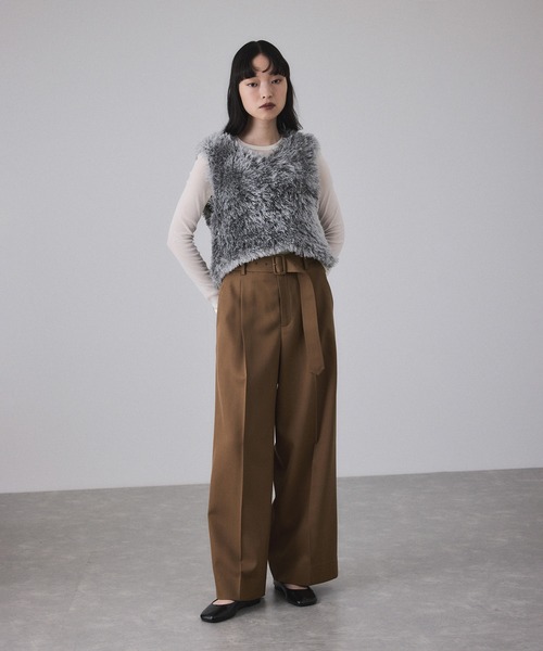 ADAM ET ROPE NIKKE/スラックスパンツ ADAM ET ROPE' スラックス パンツ NIKKE GABARDINE SLACKS