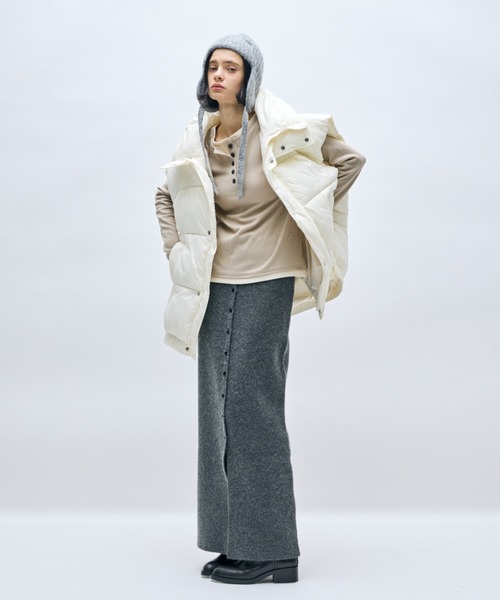 AIC. ダウンベスト ベスト ボリュームオーバーサイズ中綿ベスト