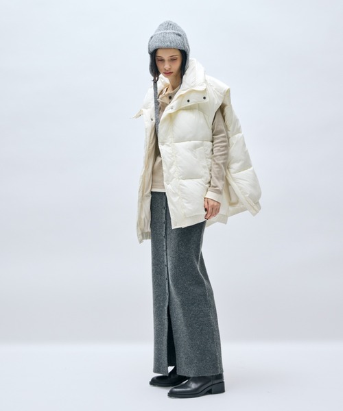 AIC. ダウンベスト ベスト ボリュームオーバーサイズ中綿ベスト