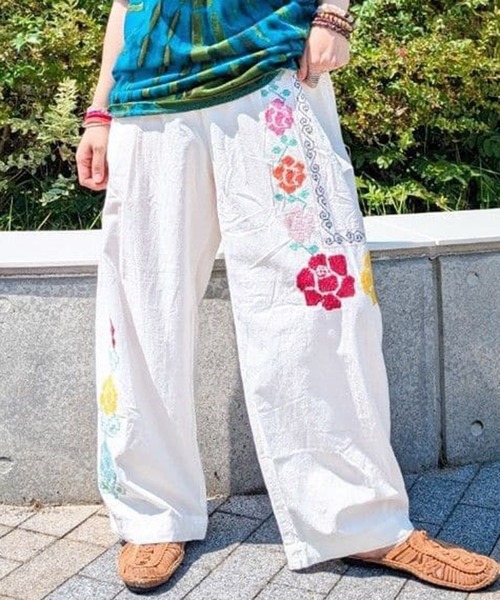 チャイハネ（CAYHANE） パンツ 「チャイハネ」グルイム刺繍MEN'Sパンツ