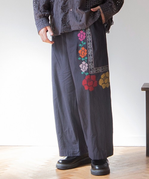 チャイハネ（CAYHANE） パンツ 「チャイハネ」グルイム刺繍MEN'Sパンツ