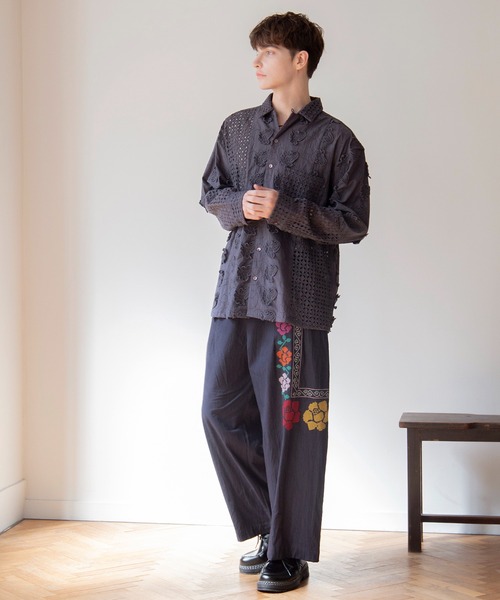 チャイハネ（CAYHANE） パンツ 「チャイハネ」グルイム刺繍MEN'Sパンツ