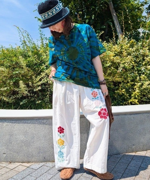 チャイハネ（CAYHANE） パンツ 「チャイハネ」グルイム刺繍MEN'Sパンツ