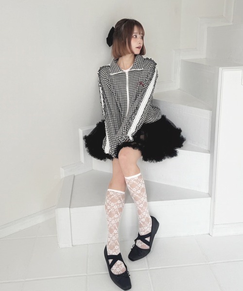 OBLI フリルブルゾン 新品タグ付き ブラック フリーサイズ OBLI フリルブルゾン 新品タグ付き ブラック フリーサイズ 【公式通販】