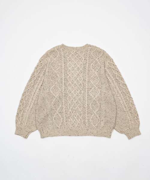 Elanque セーター ニット volume nep Vneck knit / ボリュームネップV 