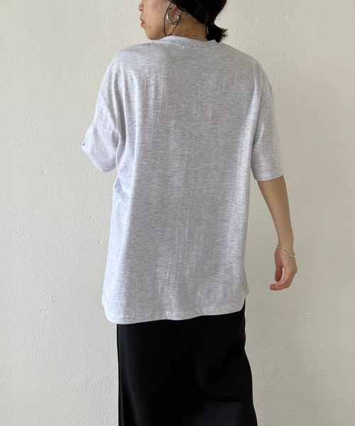 「wee9s」 半袖Tシャツ FREE グレー レディース_画像3