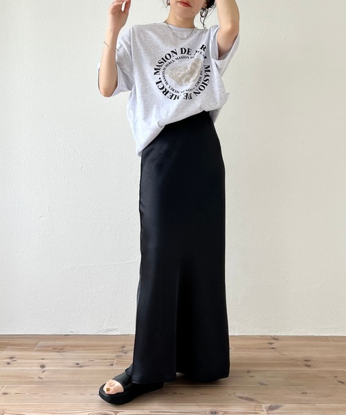 「wee9s」 半袖Tシャツ FREE グレー レディース_画像6