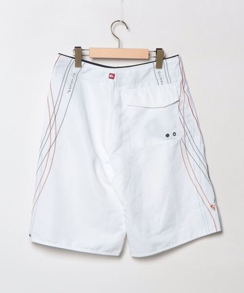 「Quiksilver」 刺繍ハーフパンツ 30 ホワイト メンズ_画像2