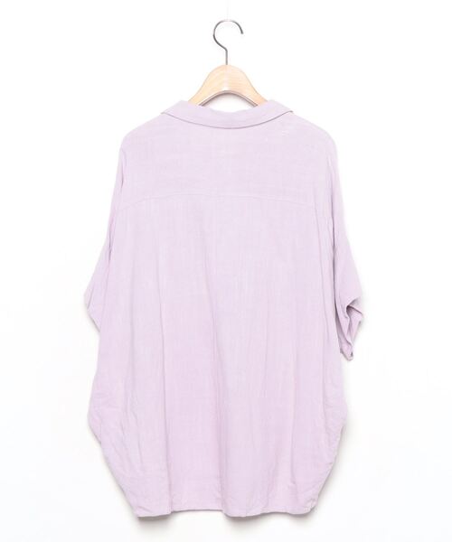 「ROSE BUD」 ドルマンスリーブシャツ FREE パープル レディース_画像2