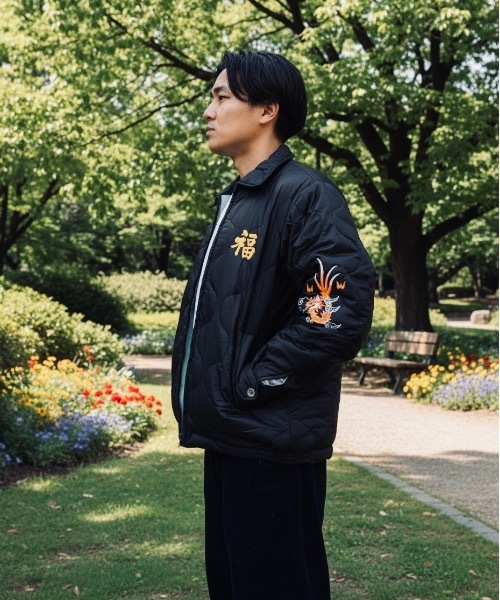 HOUSTON（ヒューストン） スマホショルダー スカジャン HOUSTON