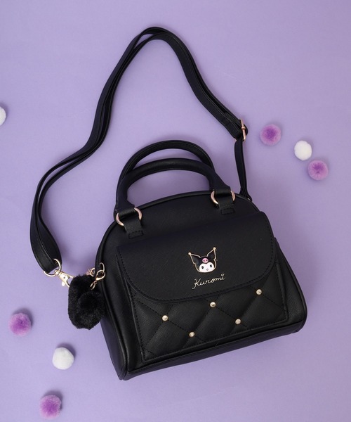 sanrio（サンリオ） ボストンバッグ RBサンリオ合皮フラッププレート