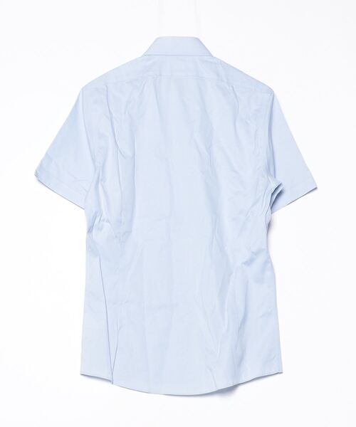 「BROOKS BROTHERS」 半袖シャツ 14.5 ライトブルー メンズの画像
