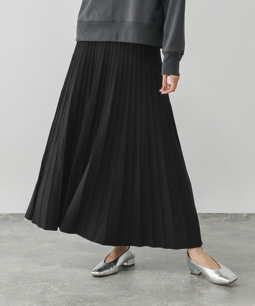 GLOBAL WORK（グローバルワーク） スカート 滑らかニットフレア
