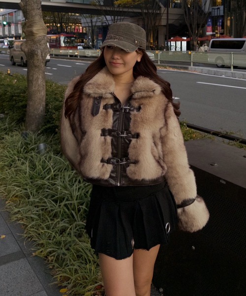 ACLENT（アクレント） スカート アイレットスウェットプリーツミニ