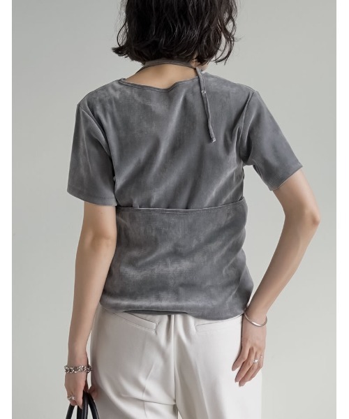 Re:EDIT（リエディ） tシャツ 半袖 「2点セット」カットベロア