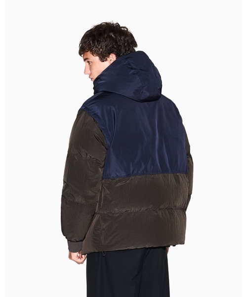 ARMANI EXCHANGE◇ロングダウンジャケット/M/ウール/GRY ARMANI