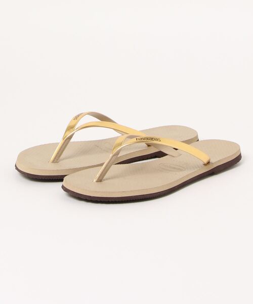 「havaianas」 ビーチサンダル 24.5 グレー系その他 レディース_画像6
