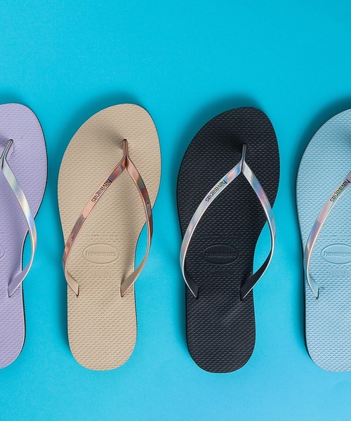 「havaianas」 ビーチサンダル 24.5 グレー系その他 レディース_画像7