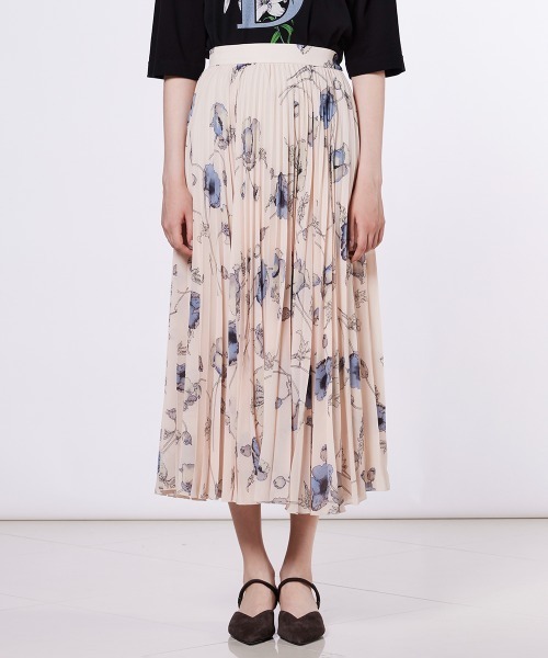 Sov. スカート フラワーシフォンプリーツスカート : ZOZOTOWN Sov. スカート フラワーシフォンプリーツスカート : ZOZOTOWN