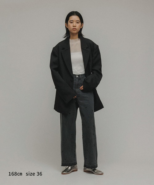 M TO R（ムウトアール） デニムパンツ 38 スミクロ レディース