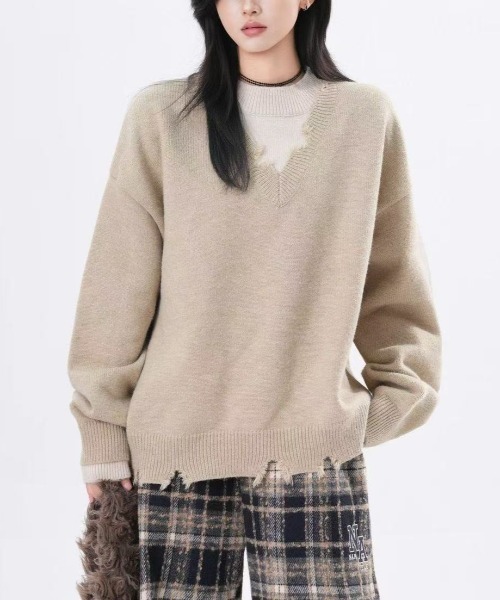 入荷nowオンラインストア <LOEFF> UNISEX プルオーバー ニット LOEFF
