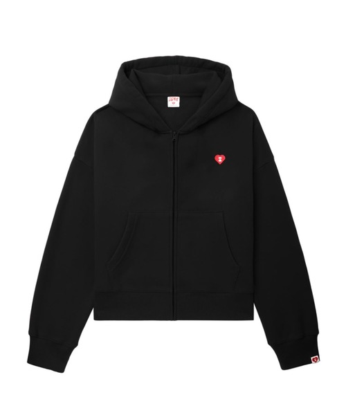 A BATHING APE（アベイシングエイプ） パーカー HEART BADGE HOODED