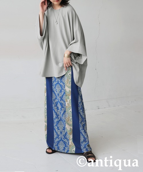 「antiqua」 半袖カットソー ONESIZE モカ レディース_画像7