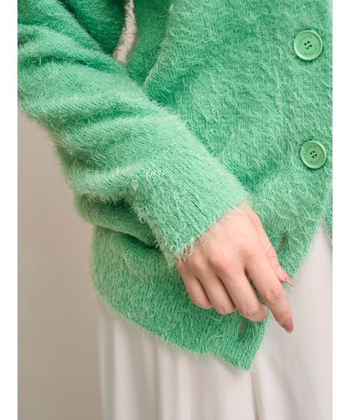 SNIDEL（スナイデル） カーディガン LACOSTE/ラメニットカーディガン