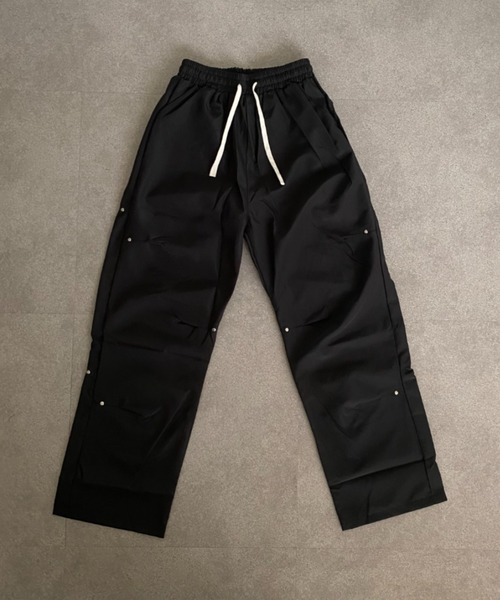 lilful カーゴパンツ スタッズタックデザインナイロンカーゴパンツ