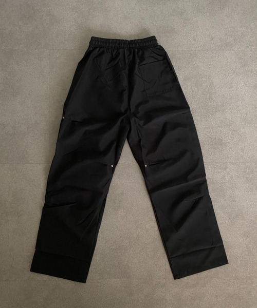 lilful カーゴパンツ スタッズタックデザインナイロンカーゴパンツ