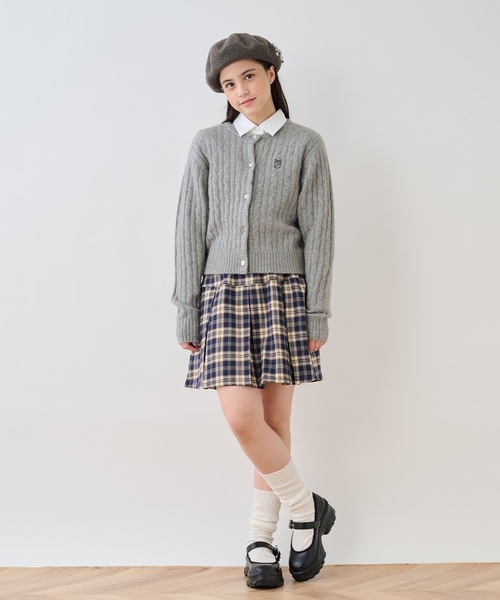 新品✨️ポンポネットジュニア ショートダブルジャケット チェックスカート セット pom ponette junior（ポンポネット ジュニア） スカート 「130cmあり