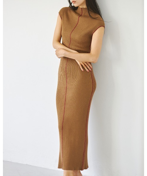 「TODAYFUL」 ニットワンピース 38inch キナリ レディース_画像2