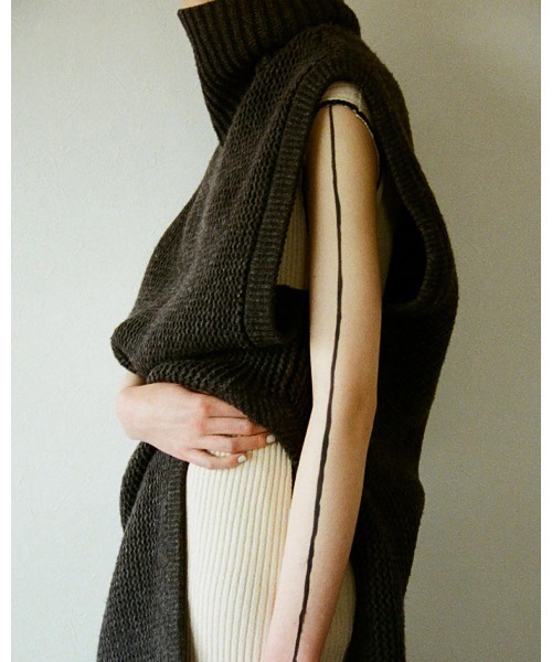 「TODAYFUL」 ニットワンピース 38inch キナリ レディース_画像6