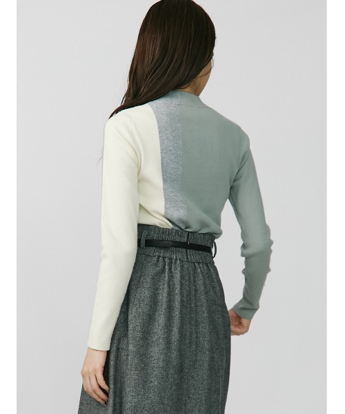 「TONAL」 長袖ニット 38 ミント レディース_画像3