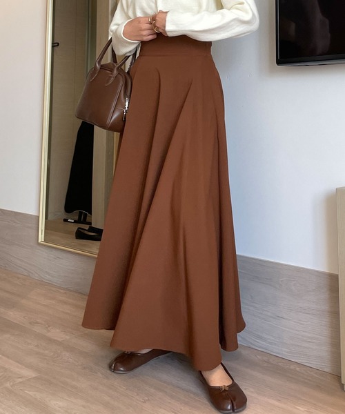 Louere（ルエレ） フレアスカート MEDIUM ブラック レディース