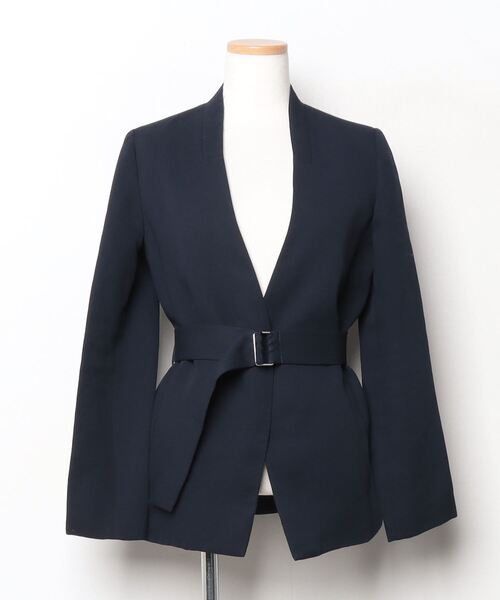 allureville（アルアバイル） ノーカラージャケット 1 ネイビー