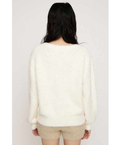 SLY（スライ） ニット セーター ONE SHOULDER RIBBON KNIT TOPS ワン