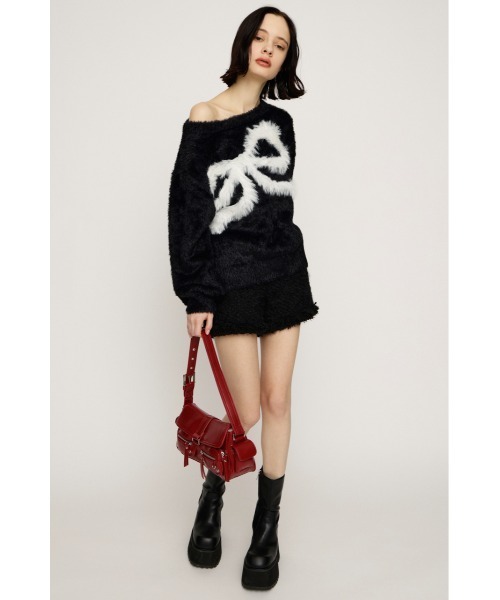 SLY ONE SHOULDER RIBBON KNIT トップス SLY | ONE SHOULDER RIBBON KNIT トップス (ニット ) |SHEL'TTER WEBSTORE