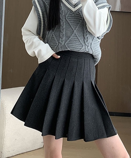 スカート インパン+ポケット付き プリーツミニスカート : ZOZOTOWN