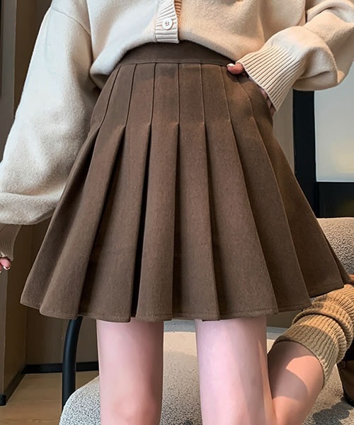 スカート インパン+ポケット付き プリーツミニスカート : ZOZOTOWN